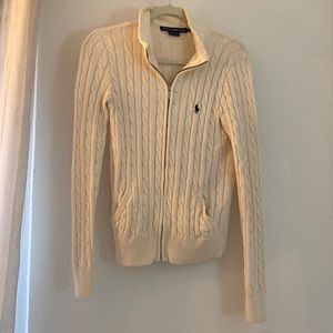 Ralph Lauren Sport Cream Zip-up